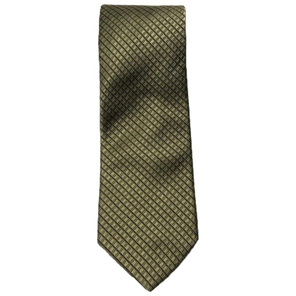 Michael Kors Black Label Gold 100% Silk Tie-Made in the USA - Picture 2 of 6